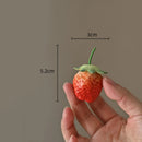 GobekUsa Fruit Sculpture Tea Caddy Home Decor Ornament Strawberries Persimmon Decoration
