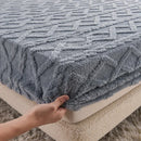 GobekUsa Cozy Tafu Fleece Queen Bed Sheet with Elastic Band