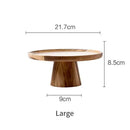 GobekUsa Elevated Wooden Cake Plate | Stylish and Functional Food Serving Trays
