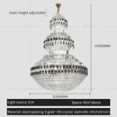 GobekUsa Crystal Chandelier Luxury Duplex Building Hollow Luxury Lamp