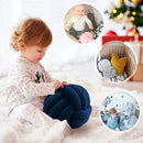 GobekUsa Knot Ball Short Plush Throw Pillow for Home Décor and Comfort