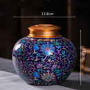 GobekUsa Enamel Tea Pot Ceramic Storage Jar - Airtight Coffee Container