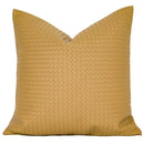 GobekUsa Geometric Faux Leather Throw Pillow Cover - Modern Luxury Pillowcase