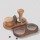GobekUsa Espresso Tamper & Tamping Station | Wooden Base | 51/53/54/58mm | Espresso Accessories