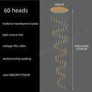 GobekUsa Crystal Pendant Chandelier for High Ceilings