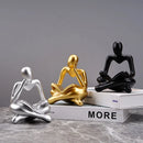 GobekUsa Abstract Thinker Resin Figurine for Home Office Decor