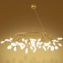 2024 GobekUsa Nordic Firefly LED Chandelier - Ideal for Living Room, Bedroom, Dining Room