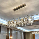 GobekUsa Crystal LED Chandelier: Modern Luxury Pendant Light for Bedroom, Restaurant, and Home Decor