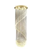 GobekUsa Crystal Chain Pendant Light Chandelier for Living Room and Staircase