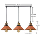 GobekUsa Industrial Farmhouse Brown Pendant Light for Kitchen Island, Barn, Dining Room