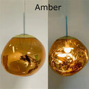 Nordic Lava Pendant Light in Plated PVC Finish