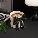 GobekUsa Bowknot Porcelain Coffee Cup | Exquisite Tea Mug for Dining Table