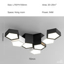 GobekUsa Black White Diamond LED Ceiling Chandelier for Modern Home and Office