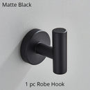 GobekUsa Bathroom Hardware Set Shelf Paper Holder Hook Towel Rack Ring Bath Accessories