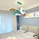 GobekUsa Kids Bedroom Bladeless Ceiling Fan with Remote Control & LED Light