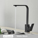 GobekUsa Kitchen Faucet: Chrome/Gold 360° Rotation Mixer Tap, Deck Mounted Utility Sink