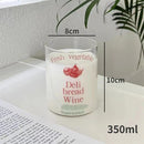 GobekUsa Korean Glass Cups - 350ml Heat-resistant Drinking Glasses for Coffee, Tea, Milk, Beer, Water