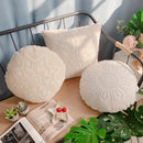 GobekUsa Crochet Cushion Cover Handmade Woven Pillow Case 40*40cm Square Circular Decorative Pillows