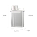 GobekUsa Laundry Powder Dispenser Container with Measuring Cup - Transparent Storage Jar