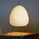 GobekUsa Akari Noguchi Table Lamp: Japanese Design Rice Paper Standing Light for Home & Bar Décor