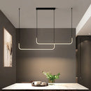 GobekUsa Black LED Pendant Chandelier for Dining Room Kitchen Bar Decor
