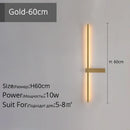 GobekUsa LED Wall Lamp, Modern Minimalist Design, Aluminum, Indoor Lighting, Gold/Black, AC85-260V