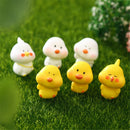GobekUsa Chick Doll Figurines Miniature Fairy House Decor Hen Luminous Animals Statue