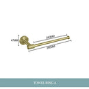 GobekUsa Gold Hardware Set: Towel Bar, Toilet Paper Holder, Robe Hook, Cup Hanger
