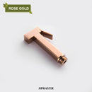 GobekUsa Bidet Faucet Shower Mixer: Cold Hot Water Tap, Brass, Square Sprayer Head
