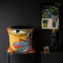GobekUsa Christmas Picasso Style Abstract Cushion Cover for Living Room Sofa and Bed