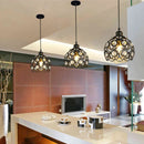 GobekUsa Crystal K9 Pendant Lamp: Modern Industrial Lighting for Bedroom and Kitchen