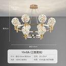 GobekUsa Crystal Chandelier: Dandelion Design for Luxe Living Room, Dining, or Master Bedroom