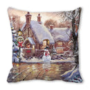 GobekUsa Christmas Short Plush Pillowcase 45x45cm Home Decor