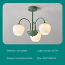 GobekUsa 2024 Modern Green White Chandelier Ceiling Hanging Lamp for Living Room Dining Bedroom