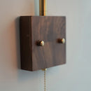 GobekUsa Brass LED Wall Lights Modern Stair Light Fixture Blue Glass Bedside Lamp