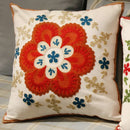 GobekUsa Ethnic Flower Elephant Pillowcase, Hand-Embroidered Boho Cushion Cover