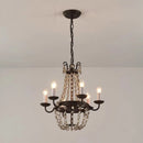GobekUsa Crystal Chandelier: Elegant Iron Art Pendant for Dining Room, Living Room, and More