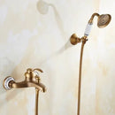 GobekUsa Brass Bathtub Shower Set Wall Mounted - Hot and Cold Mixer Taps