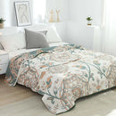 GobekUsa Boho Mandala Cotton Summer Blanket - Double-Sided Soft Throw for Beds, Sofas
