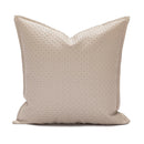 GobekUsa Brown Beige Faux Leather Cushion Cover 45x45cm for Home Sofa Living Room