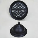GobekUsa 8" Black Rain Shower Head Set with Hand Spray and Mixer Faucet