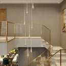 GobekUsa Gold-Plated LED Chandelier for Luxury Living Room and Restaurant