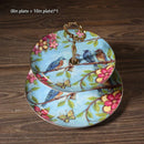 GobekUsa Bone China Fruit Plates Set Cake Stand Buffet Dishes Tray Tableware Decoration