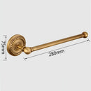 GobekUsa Brass Wall-Mounted Round Towel Ring: Solid Antique Brass Bathroom Towel Holder