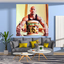 GobekUsa Blueberry Pancakes Tapestry Wall Hanging: Funny Home & Bedroom Decor