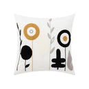 GobekUsa Daisy Floral Geometric Embroidery Pillowcase, Soft Comfortable Home Decor Cover