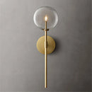 GobekUsa Clear Glass Ball Long Wall Sconce - Retro Style for Living Room, Bedroom, Kitchen