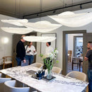 GobekUsa Japanese Wabi-Sabi Minimalist Bedroom Chandelier - White Art Tea Room Lighting