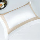 GobekUsa King Size Luxury 1400TC Cotton White Bedding Set with Embroidery