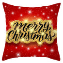 GobekUsa Christmas Santa Claus Snowflake Pillow Cover 18x18inch
